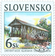 Historické mosty - drevený most v Kluknave