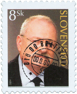 President of SR Ivan Gašparovič   (Definitive stamp)