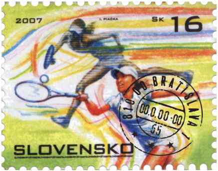 Sports Stamp - Tennis