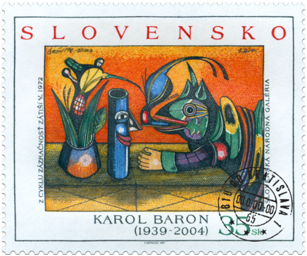 Umenie - Karol Baron: z cyklu Zázračnosť zátiší V. – 1972