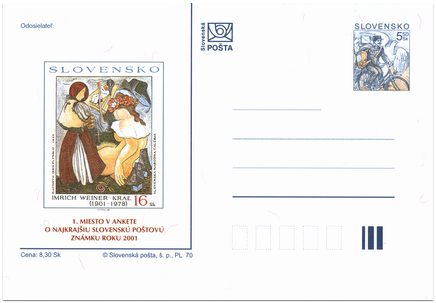 Most Beautiful Slovak Stamp 2001 - Inquiry