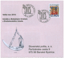 Veľká noc 2010: Iniciála s Bolestným Kristom z Bratislavského misála
