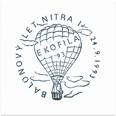 "Balónový let - národná filatelistická výstava EKOFILA 1993"