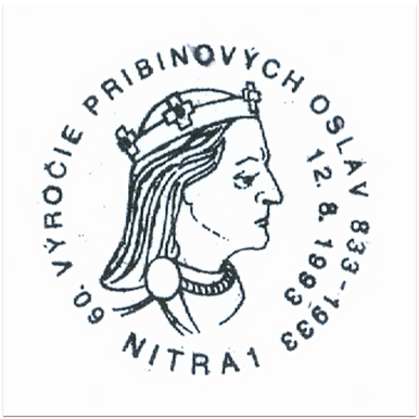 "60. Výročie Pribinových osláv 833-1933"