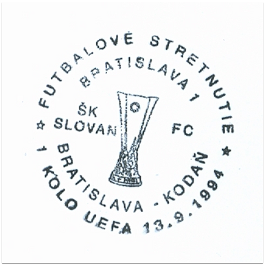 "Futbalové stretnutie ŠK Slovan Bratislava - Kodaň 1. kolo UEFA"