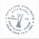 "Futbalové stretnutie ŠK Slovan Bratislava - Kodaň 1. kolo UEFA"
