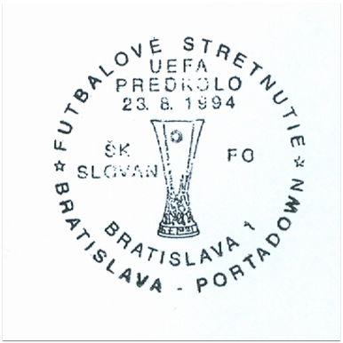 "Futbalové stretnutie predkolo UEFA ŠK Slovan Bratislava-Portadown"