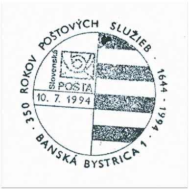 "150 rokov poštových služieb 1844-1994"