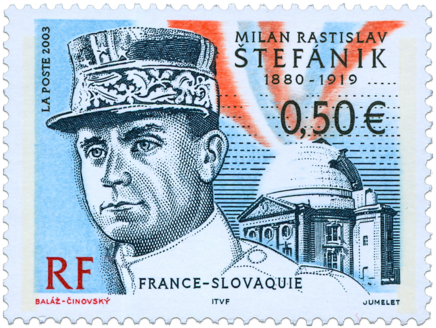 Milan Rastislav Štefánik  "France - Slovak Joint Issue"