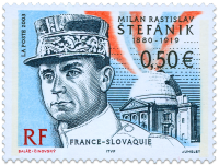 Milan Rastislav Štefánik  "France - Slovak Joint Issue"