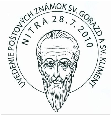 Uvedenie poštových známok S. Gorazd a sv. Kliment