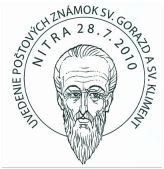Uvedenie poštových známok S. Gorazd a sv. Kliment