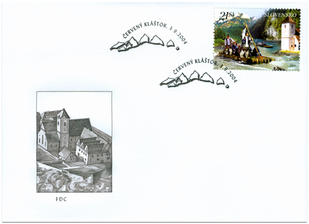 Raftmen on  the Dunajec River - Polish - Slovak common issue - FDC