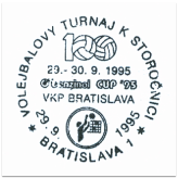 "Volejbalový turnaj k storočnici 29.- 30.9.1995 VKP Bratislava Benzinol Cup 95"