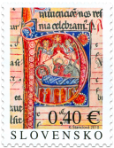 Christmas 2010: Initial with the Birth of Christ from Bratislava Mass-book