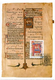 Christmas 2010: Initial with the Birth of Christ from Bratislava Mass-book 