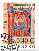 Christmas 2010: Initial with the Birth of Christ from Bratislava Mass-book