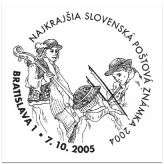Najkrajšia slovenská poštová známka 2004