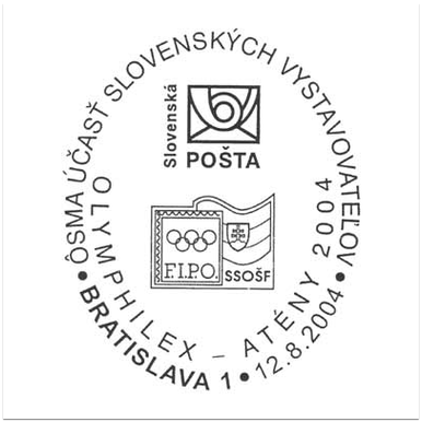 Ôsma účasť slovenských vystavovateľov, Olypmhilex - Atény 2004
