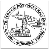 70. výročie posviacky Kalvárie