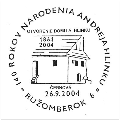 140 rokov narodenia A. Hlinku, Otvorenie domu A. Hlinku, Černová