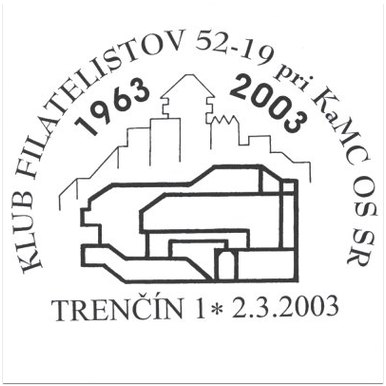 Klub filatelistov 52-19 pri KaMC OS SR 1963-2003