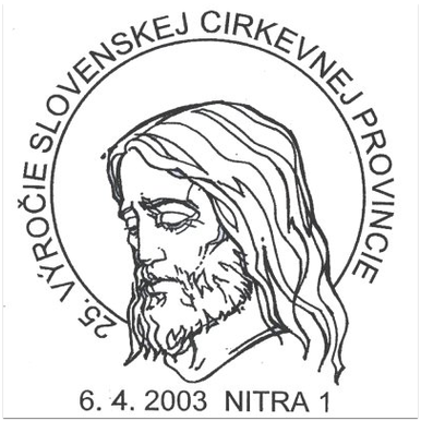Inagurácia poštovej známky "25. výročie Slovenskej cirkevnej provincie"
