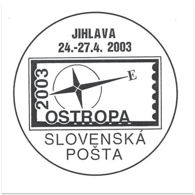 Ostropa 2003, Slovenská pošta - kašet