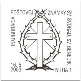 Inagurácia poštovej známky sv. Svorad, sv. Benedikt