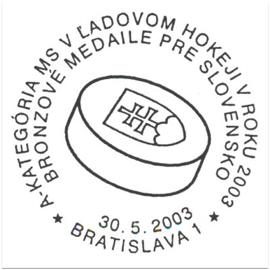 A - kategória MS v ľadovom hokeji v roku 2003, bronzové medaile pre Slovensko