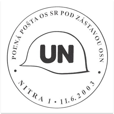 Poľná pošta OS SR pod zástavou OSN