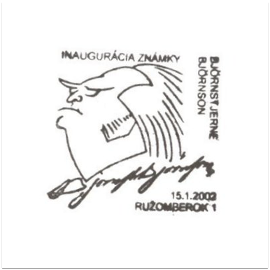 Inaugurácia známky Bjőrnstjerne Bjőrnson