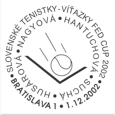 Slovenské tenistky - Víťazky FED CUP 2002 - Husárová, Nagyová, Hantuchová, Suchá