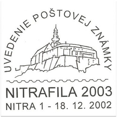 Uvedenie poštovej známky - Nitrafila 2003