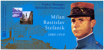 Milan Rastislav Štefánik  "France - Slovak Joint Issue"