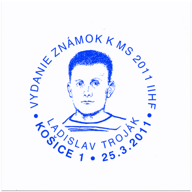 Vydanie známok k MS 2011 IIHF - Ladislav Troják
