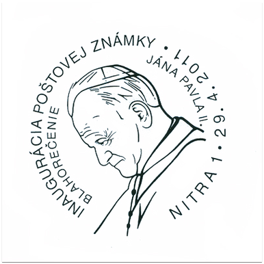 Inaugurácia poštovej známky-Blahorečenie Jána Pavla II.