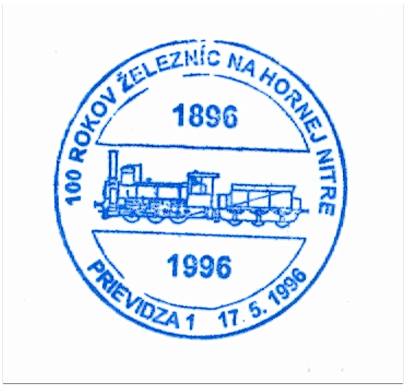 "100 rokov železníc na Hornej Nitre 1896-1996"