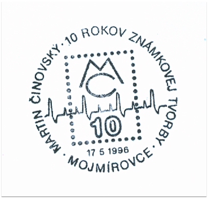 "Martin Činovský - 10 rokov známkovej tvorby"