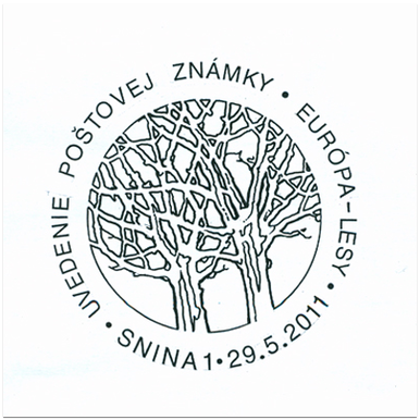 Uvedenie poštovej známky Európa - Lesy
