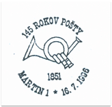 "145 rokov pošty - 1851"
