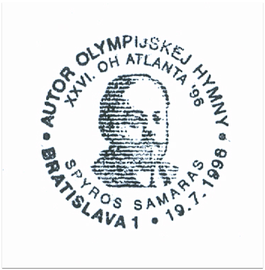 "Autor olympijskej hymny XXVI. Atlanta 96 Spyros Samaras"