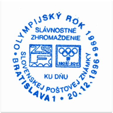 "Olympijský rok 1996 - zlato-streiebro-bronz"
