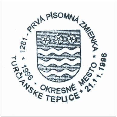 "1281 Prvá písomná zmienka - okresné mesto 1996"