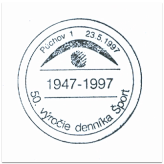 "50. výročie denníka šport 1947-1997"