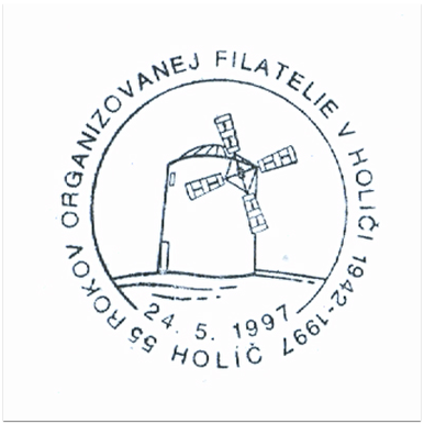 "55 rokov organizovanej filatelie v Holíči 1942-1997"