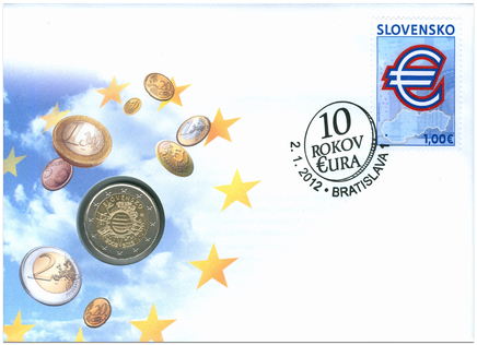 Numismatic Cover: 10 Years of Euro