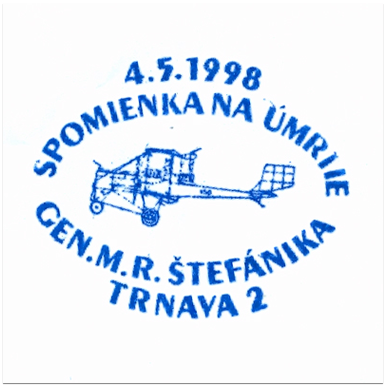 "Spomienka na úmrtie gen.M.R.Štefánika"