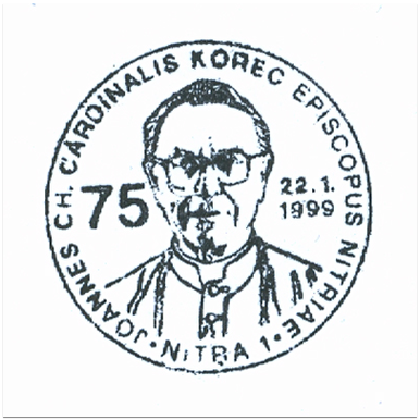 "Joannes Ch. Cardinalis Korec Episcopus Nitriae -75"