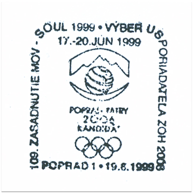 "109. Zasadnutie MOV SOUL 1999 Výber usporiadateľa ZOH 2006"